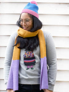 Violet Crumble Scarf